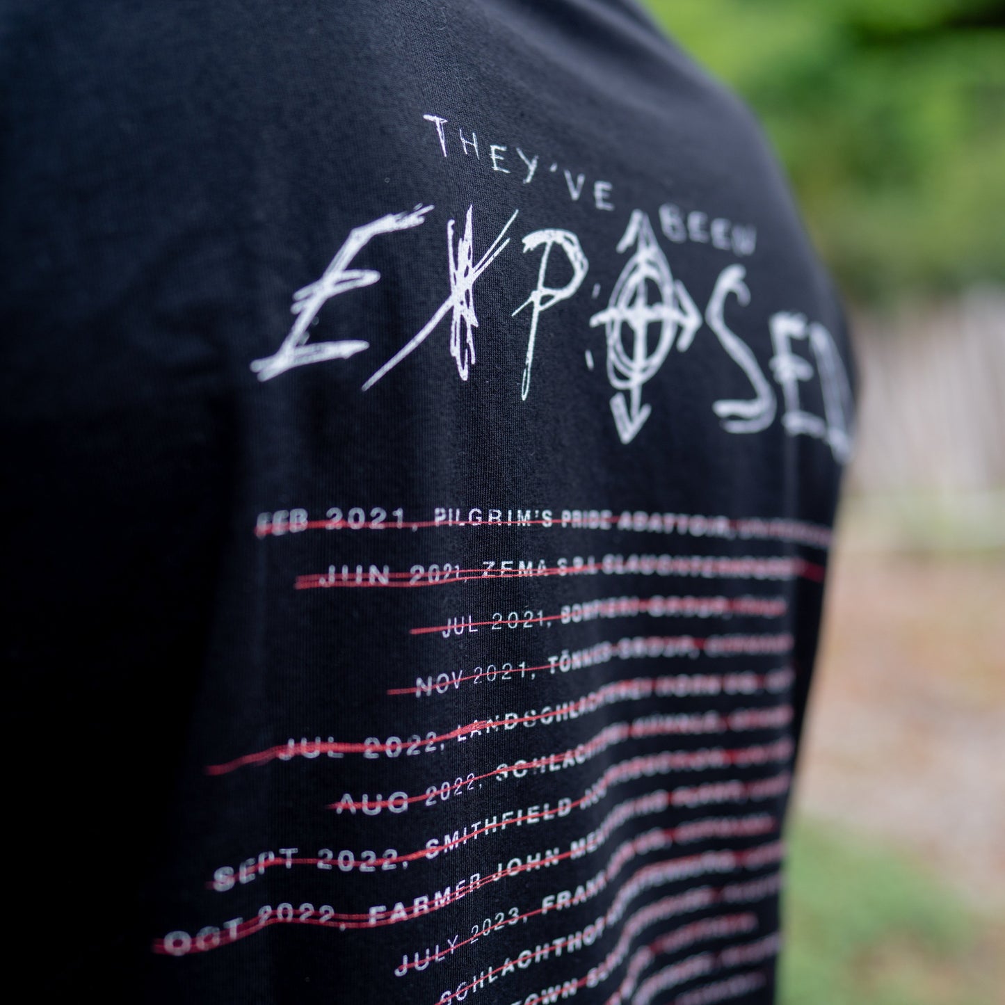 EXPOSED TOUR BLACK oversized/unisex