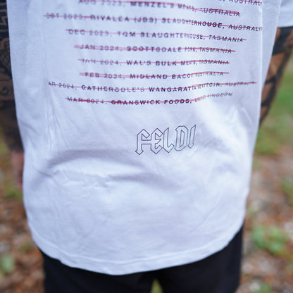 EXPOSED TOUR WHITE oversized/unisex