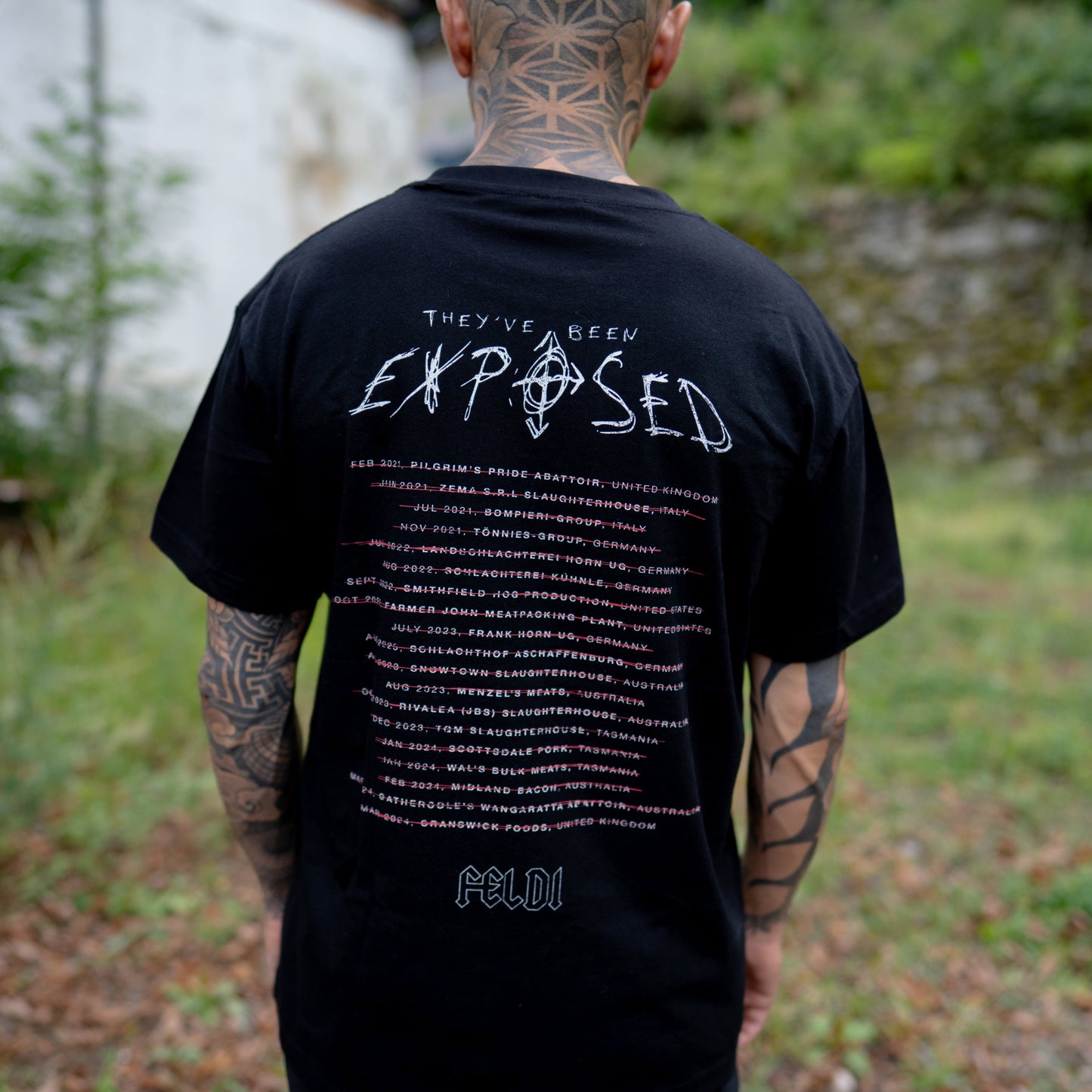 EXPOSED TOUR BLACK oversized/unisex