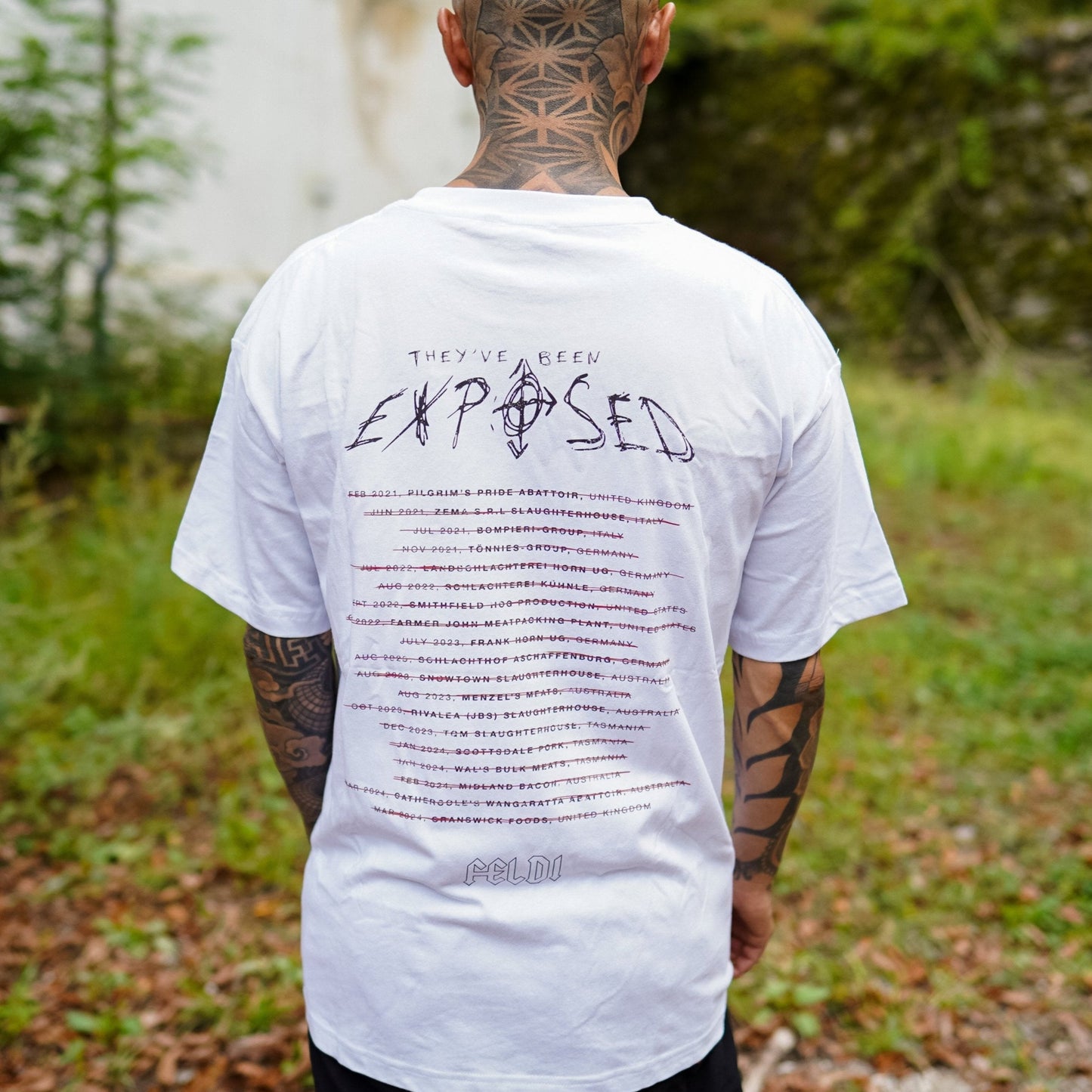 EXPOSED TOUR WHITE oversized/unisex