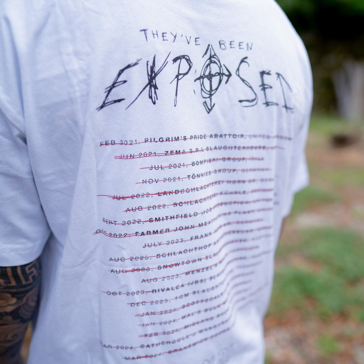 EXPOSED TOUR WHITE oversized/unisex